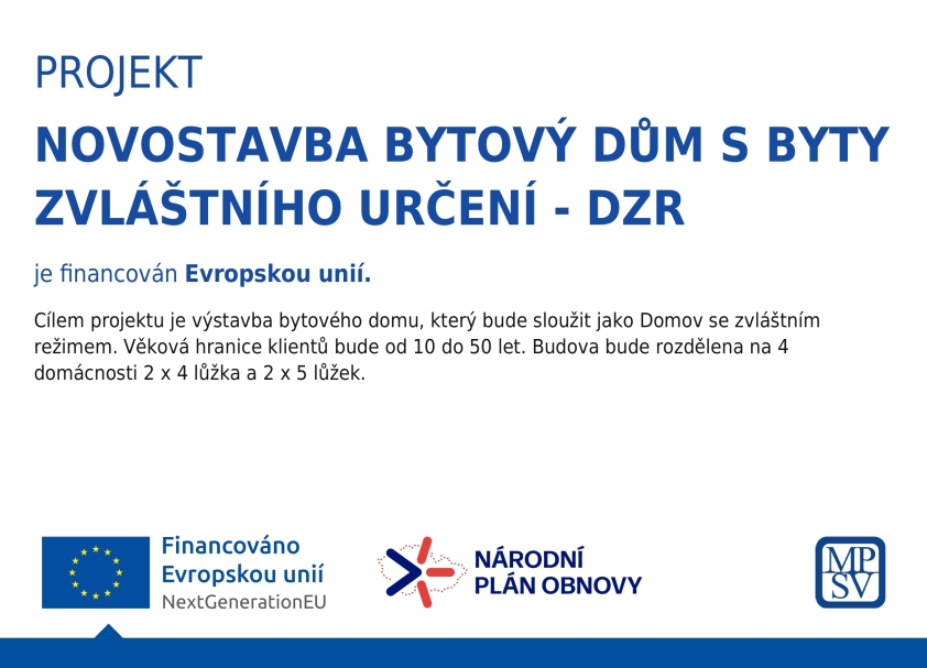 Slavnostní poklepání základního kamene Domova se zvláštním režimem